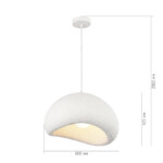 SL1522.523.01 Светильник подвесной ST-Luce белый/белый E27 1*60W WABI SABI — изображение 6