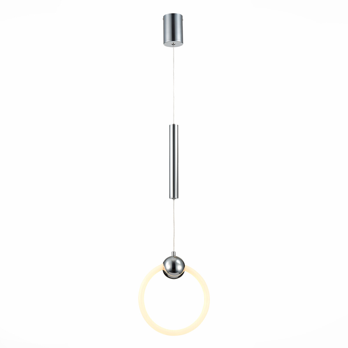 SL1578.103.01_01W SL1578.103.01 Подвес ST-Luce Хром/Белый,Хром LED 1*15W 3000K GIERA — изображение 1