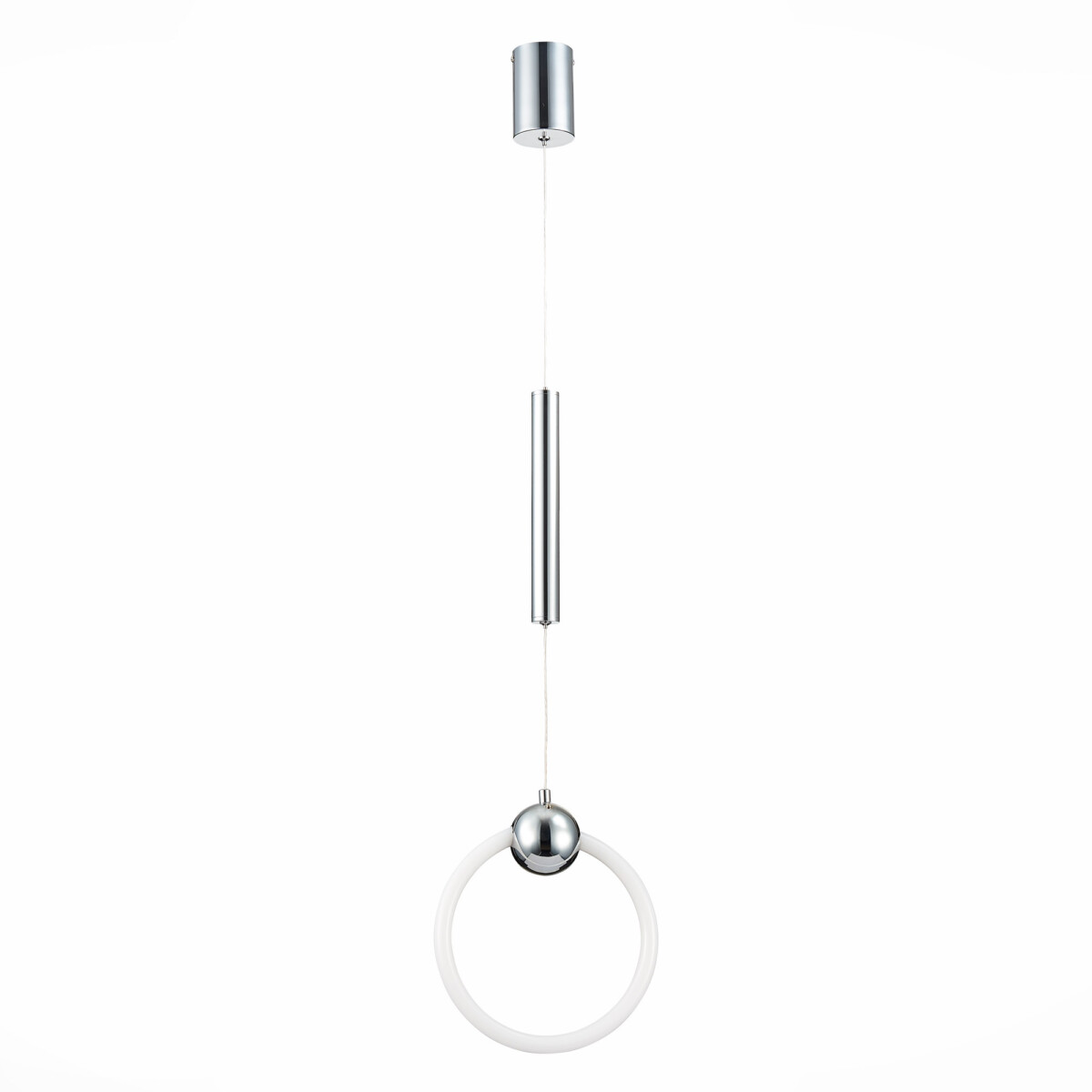 SL1578.103.01 Подвес ST-Luce Хром/Белый,Хром LED 1*15W 3000K GIERA — изображение 2