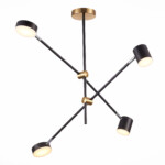 SL1604.432.04 Светильник потолочный ST-Luce Черный, Латунь/Черный LED 4*5W 3000K RODRIGO — изображение 2