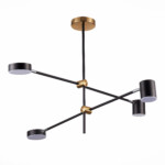 SL1604.432.04 Светильник потолочный ST-Luce Черный, Латунь/Черный LED 4*5W 3000K RODRIGO — изображение 3