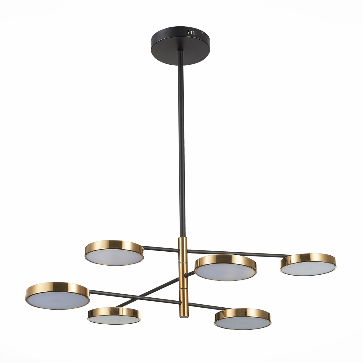 SL1605.413.06 Светильник потолочный  ST-Luce Черный/Латунь, Белый LED 6*7,5W 3000K FARONE — изображение 2