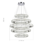 SL1622.103.05 Люстра подвесная ST-Luce Хром/Прозрачный LED 1*255W 4000K TIVOLI — изображение 2