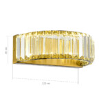 SL1622.301.01 Светильник настенный ST-Luce Латунь/Прозрачный LED 1*13W 4000K TIVOLI — изображение 3