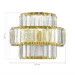 SL1622.311.01 Светильник настенный ST-Luce Латунь/Прозрачный LED 1*21W 4000K TIVOLI — изображение 3