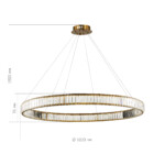 SL1622.313.01 Люстра подвесная ST-Luce Латунь/Прозрачный LED 1*68W 4000K TIVOLI — изображение 4