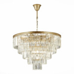 SL1624.203.15 Люстра подвесная ST-Luce шампань/прозрачный E14 15*40W ERCOLANO