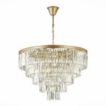 SL1624.203.15 Люстра подвесная ST-Luce шампань/прозрачный E14 15*40W ERCOLANO — изображение 2