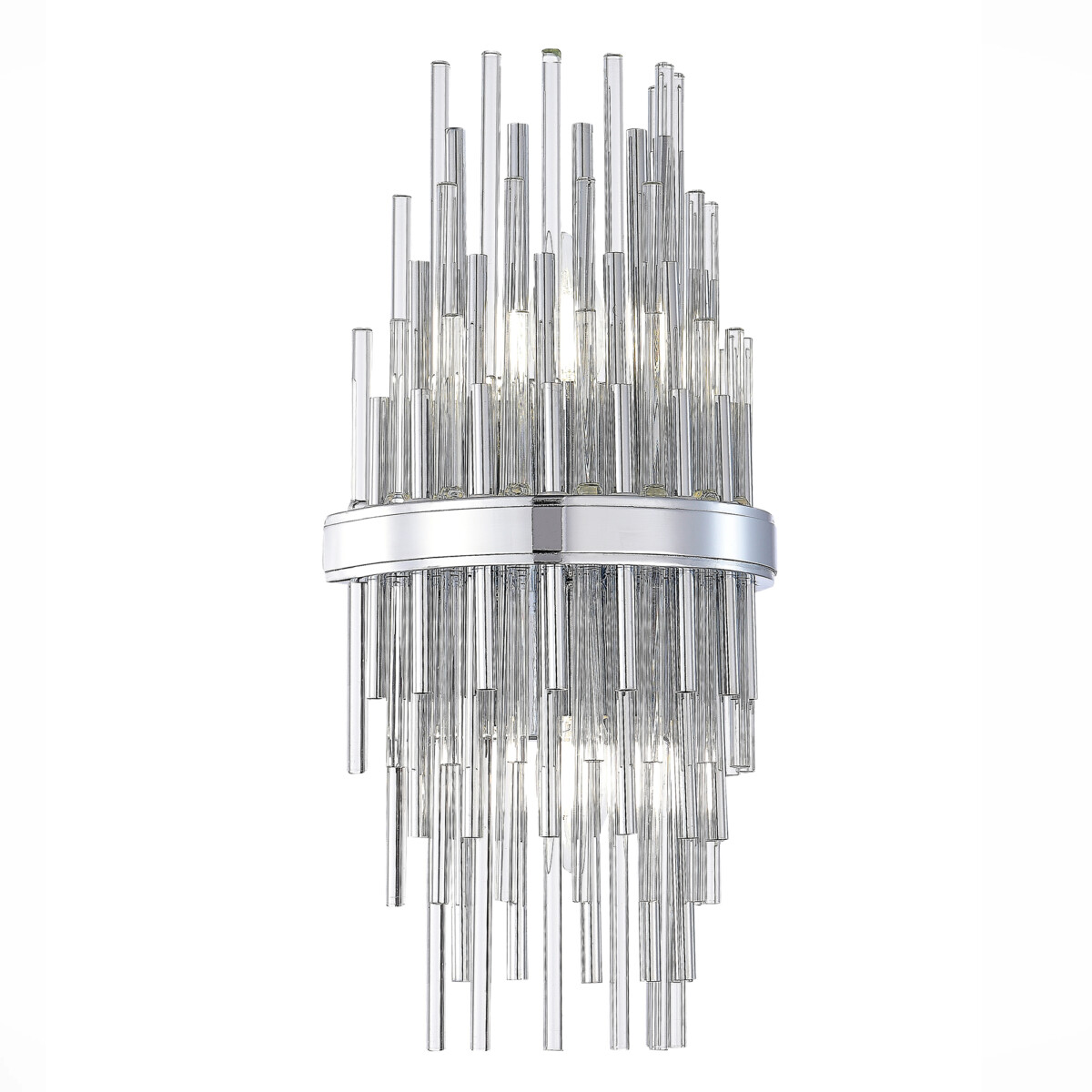 SL1628.101.02 Бра ST-Luce Хром/Прозрачный, Хром E14 2*40W TERAMO — изображение 3