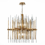 SL1628.303.08 Люстра подвесная ST-Luce Латунь/Прозрачный, Латунь E14 8*40W TERAMO — изображение 2