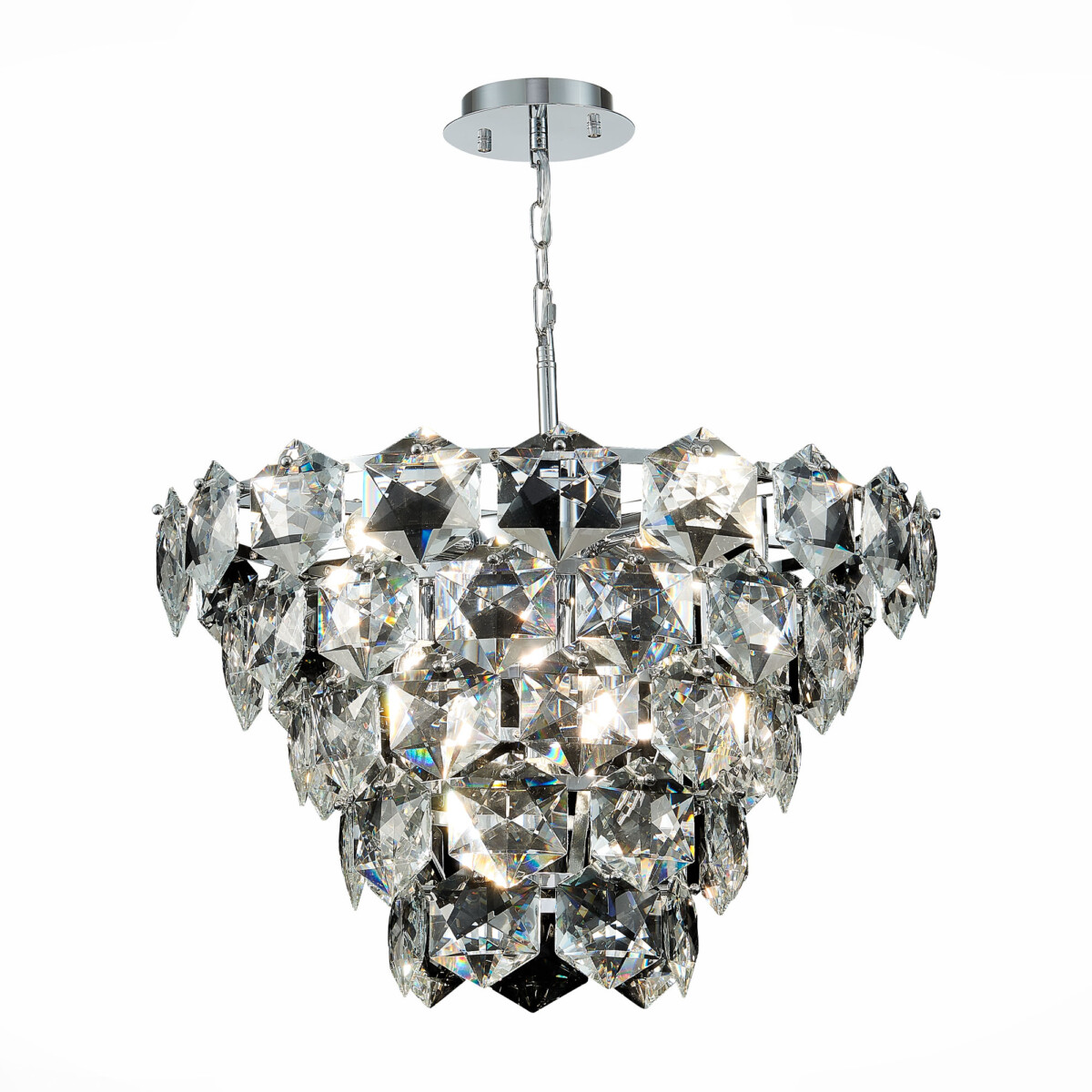 SL1631.103.09 Люстра подвесная ST-Luce Хром/Прозрачный E14 9*40W VITERBO — изображение 3