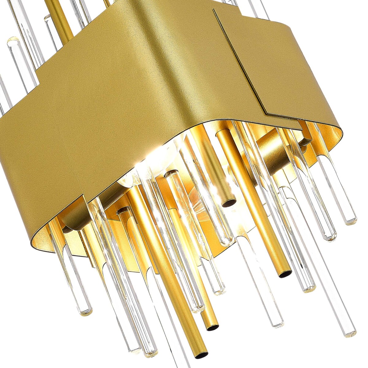 SL1633.203.04 Люстра подвесная ST-Luce Матовое золото/Матовое золото,Прозрачный E14 4*40W OLVERA — изображение 4