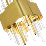 SL1633.203.04 Люстра подвесная ST-Luce Матовое золото/Матовое золото,Прозрачный E14 4*40W OLVERA — изображение 4