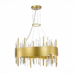 SL1633.203.12 Люстра подвесная ST-Luce Матовое золото/Матовое золото,Прозрачный E14 12*40W OLVERA