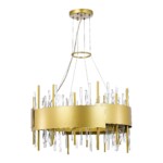 SL1633.203.12 Люстра подвесная ST-Luce Матовое золото/Матовое золото,Прозрачный E14 12*40W OLVERA — изображение 2