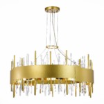 SL1633.203.16 Люстра подвесная ST-Luce Матовое золото/Матовое золото,Прозрачный E14 16*40W OLVERA