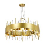 SL1633.203.16 Люстра подвесная ST-Luce Матовое золото/Матовое золото,Прозрачный E14 16*40W OLVERA — изображение 3