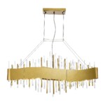 SL1633.213.08 Люстра подвесная ST-Luce Матовое золото/Матовое золото,Прозрачный E14 8*40W OLVERA — изображение 3