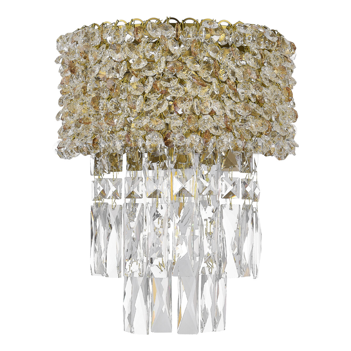 SL1637.301.02 Светильник настенный ST-Luce Латунь/Прозрачный, Янтарный E14 2*60W SELINE — изображение 2