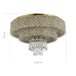 SL1637.302.16 Светильник потолочный ST-Luce Латунь/Прозрачный, Янтарный E14 16*60W SELINE — изображение 4