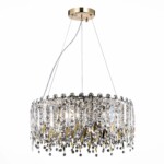 SL1655.203.06 Люстра подвесная ST-Luce Золотистый/Прозрачный E14 6*40W DESIO — изображение 3