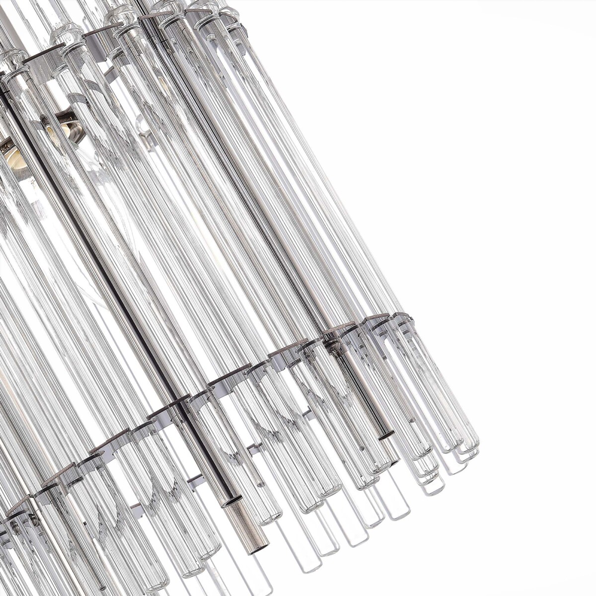 SL1656.103.01 Люстра подвесная ST-Luce Никель/Прозрачный E14 1*40W EPICA — изображение 4