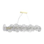 SL1657.213.08 Люстра подвесная ST-Luce Золотистый/Прозрачный E14 8*40W FLERO — изображение 2