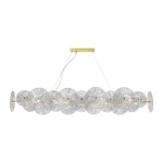 SL1657.213.08 Люстра подвесная ST-Luce Золотистый/Прозрачный E14 8*40W FLERO — изображение 3