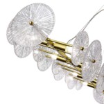 SL1657.213.08 Люстра подвесная ST-Luce Золотистый/Прозрачный E14 8*40W FLERO — изображение 4