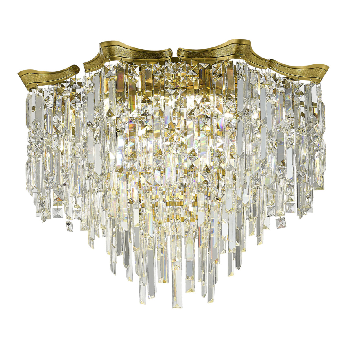 SL1659.302.07_01W SL1659.302.07 Светильник потолочный ST-Luce Латунь/Прозрачный E14 7*60W OFELIA — изображение 1