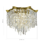 SL1659.302.10 Светильник потолочный ST-Luce Латунь/Прозрачный E14 10*60W OFELIA — изображение 4