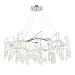 SL1660.103.12 Светильник подвесной ST-Luce Хром/Хром, Прозрачный G9 12*5W 4000K TEARDROPS