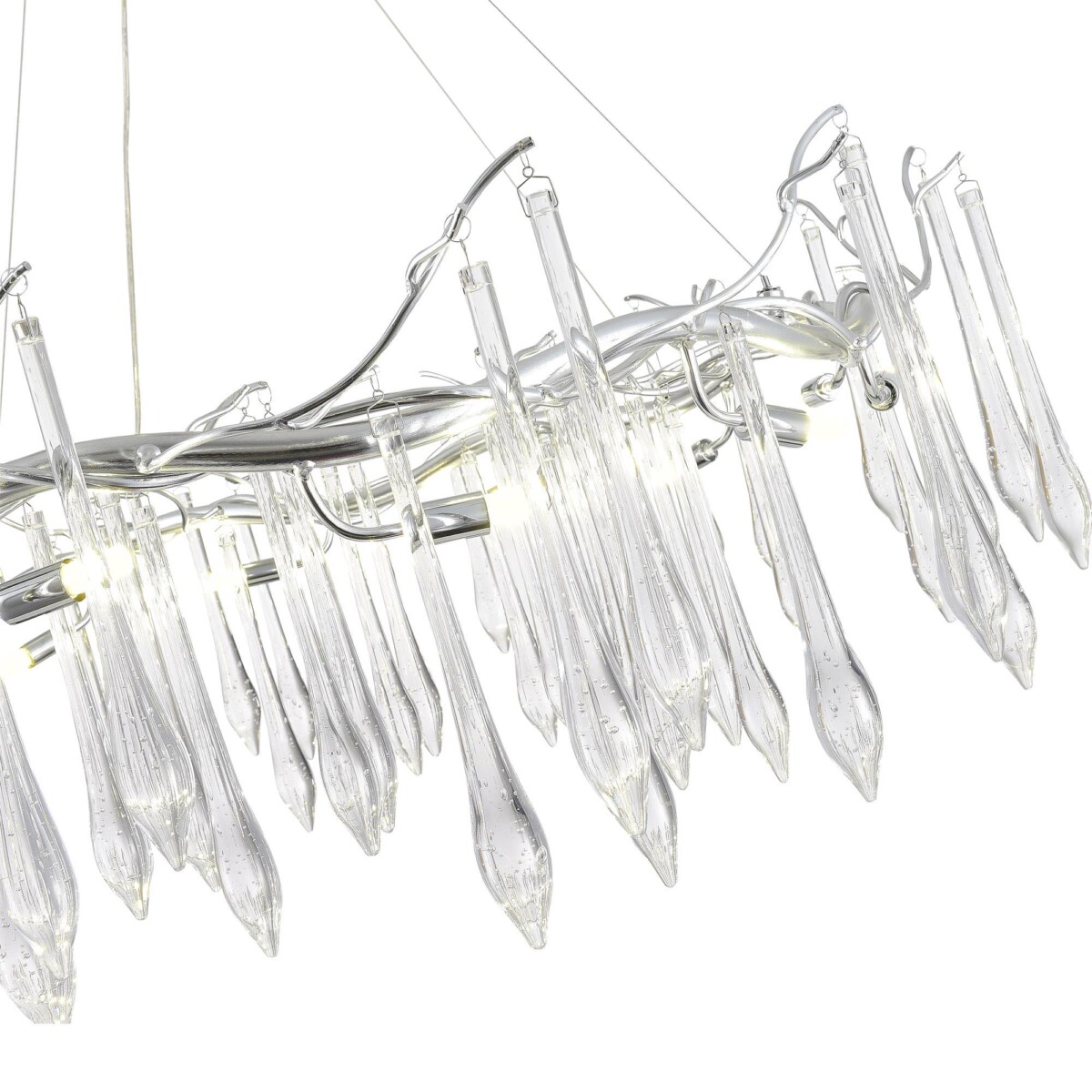 SL1660.103.12 Светильник подвесной ST-Luce Хром/Хром, Прозрачный G9 12*5W 4000K TEARDROPS — изображение 3