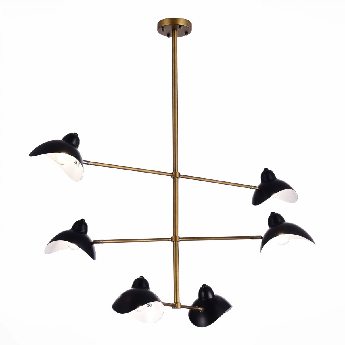 SL1801.303.06_01W SL1801.303.06 Люстра потолочная ST-Luce Античная бронза/Черный E14 6*60W MINNE — изображение 1