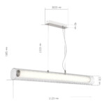 SL2010.113.01 Светильник подвесной ST-Luce Никель/Белый, Прозрачный LED 1*40W 3000K/4000K ENFYS — изображение 8