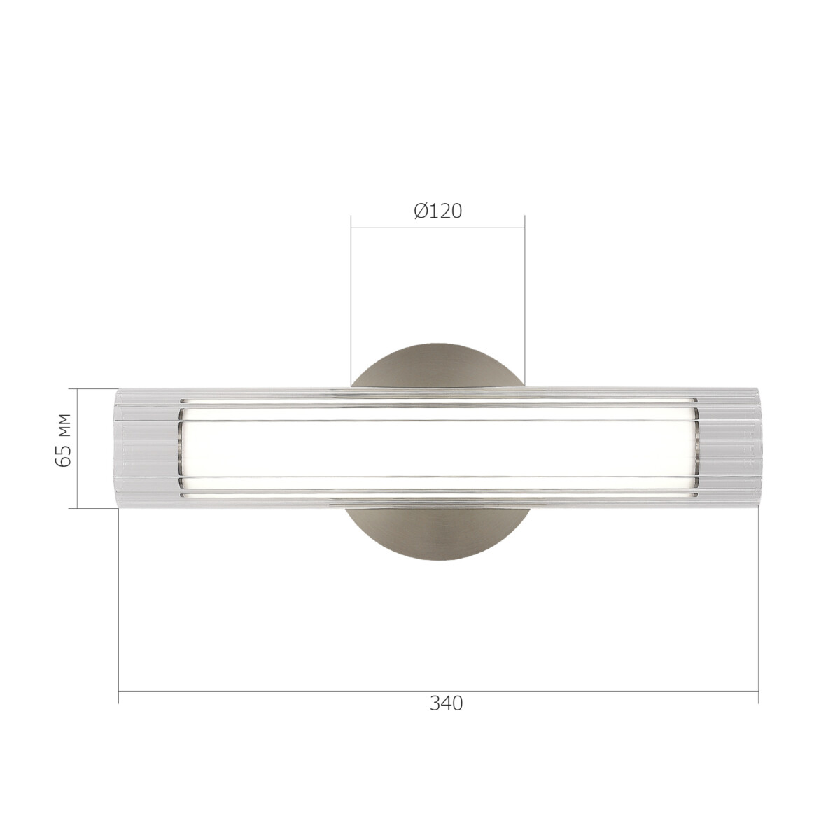 SL2010.121.01 Светильник настенный ST-Luce Никель/Белый, Прозрачный LED 1*7W 3000K/4000K ENFYS — изображение 9