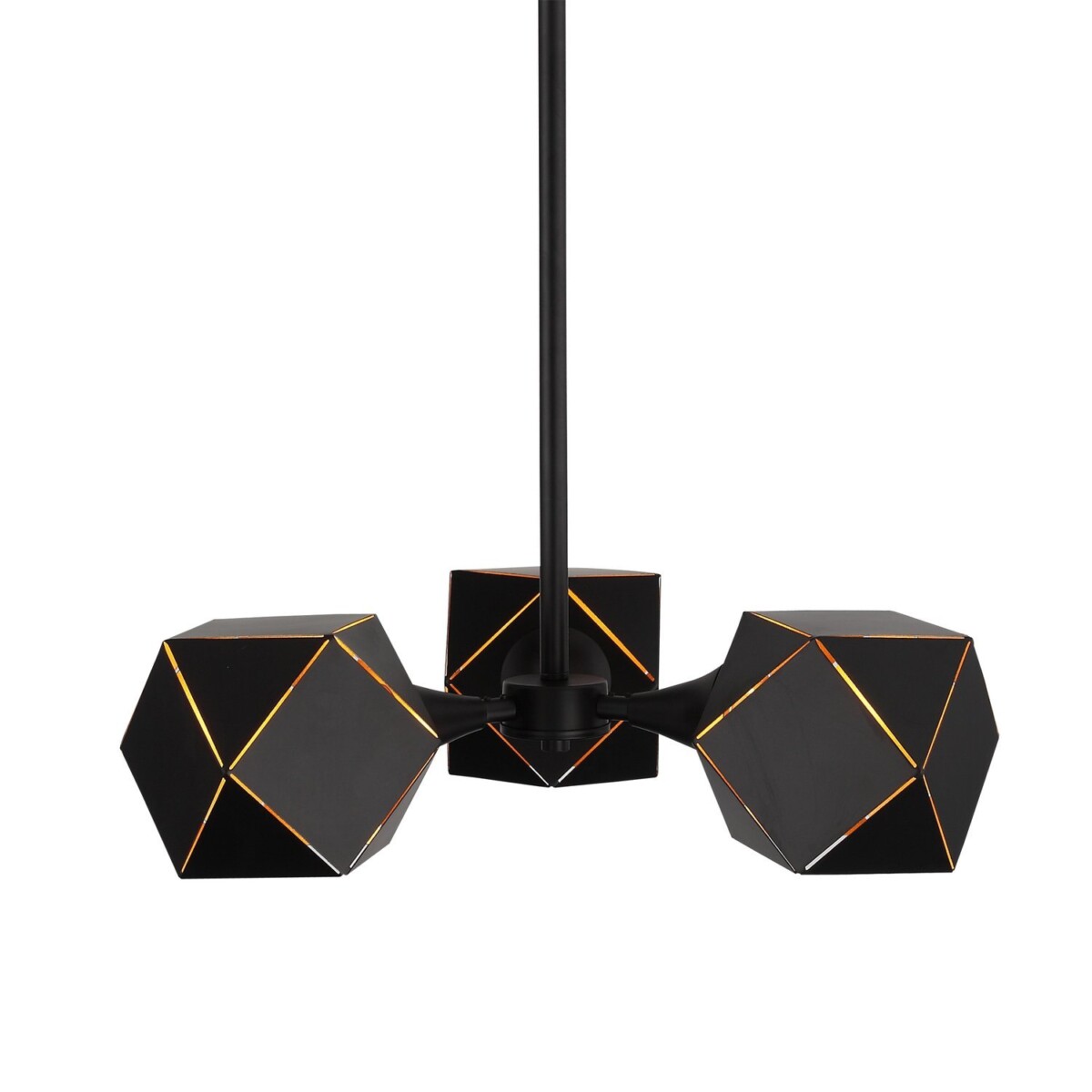 SL258.402.03 Люстра потолочная ST-Luce Черный/Черный, Золото E14 3*40W ENIGMA — изображение 3