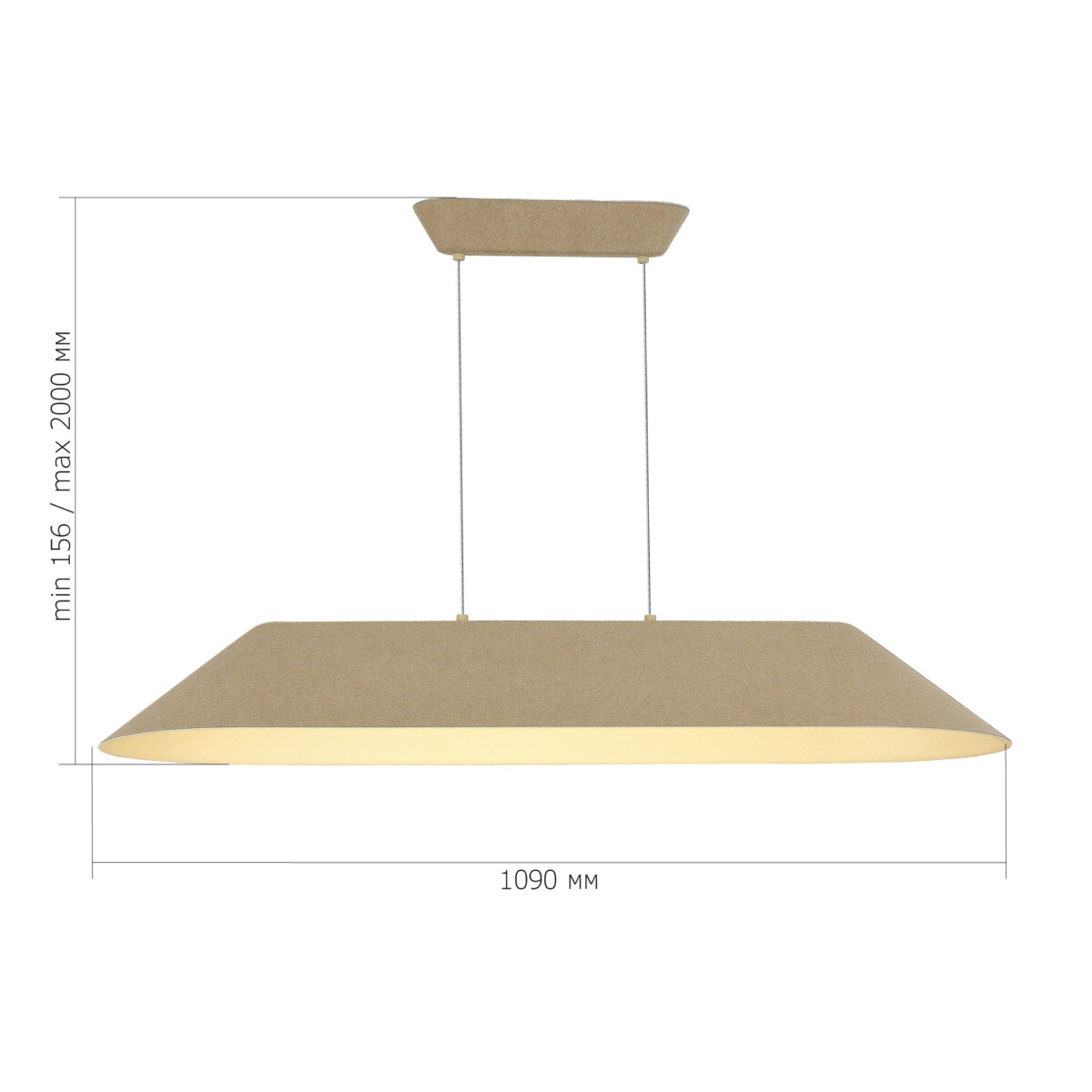 SL3001.813.01 Светильник подвесной ST-Luce Бежевый,Белый/Бежевый,Белый LED 1*32W SENTITO — изображение 11