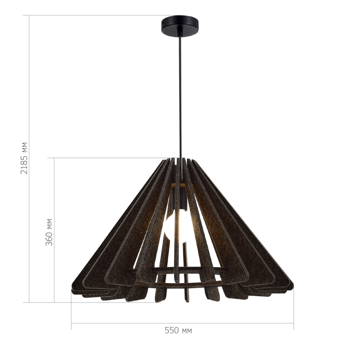 SL3002.413.01 Светильник подвесной ST-Luce Черный/Серый E27 1*60W SENTITO — изображение 5