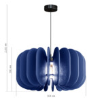 SL3004.403.01 Светильник подвесной ST-Luce Черный/Синий E27 1*60W SENTITO — изображение 2
