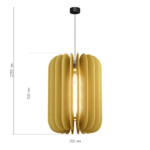 SL3004.443.01 Светильник подвесной ST-Luce Черный/Желтый E27 1*60W SENTITO — изображение 2