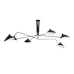 SL305.402.06 Люстра потолочная ST-Luce Черный/Черный, Белый E27 6*60W SPRUZZO — изображение 4