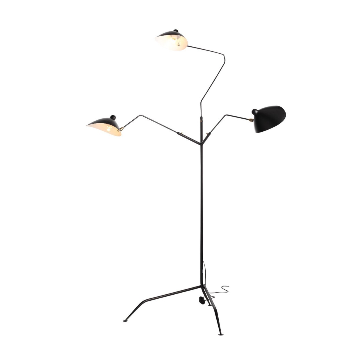 SL305.405.03 Торшер ST-Luce Черный/Черный, Белый E27 3*60W SPRUZZO — изображение 2