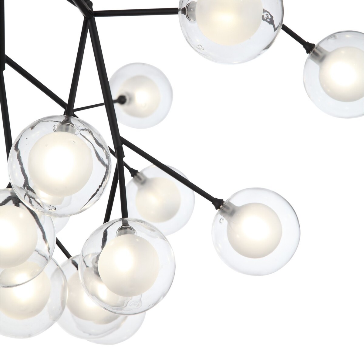 SL376.403.27 Светильник подвесной ST-Luce Черный/Прозрачный, Белый G4 LED 27*2W DEMELE — изображение 2