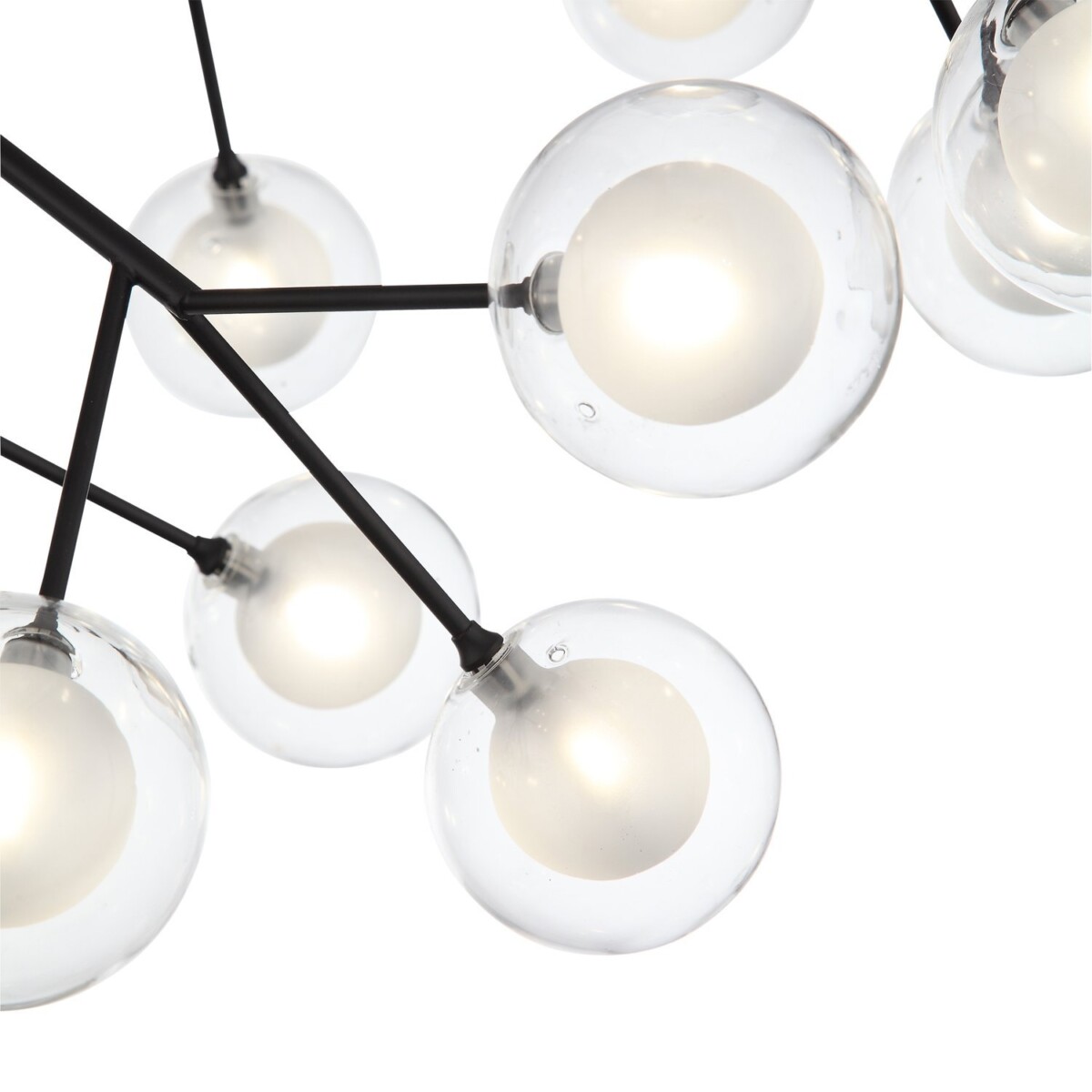 SL376.403.36 Светильник подвесной ST-Luce Черный/Прозрачный, Белый G4 LED 36*2W DEMELE — изображение 2