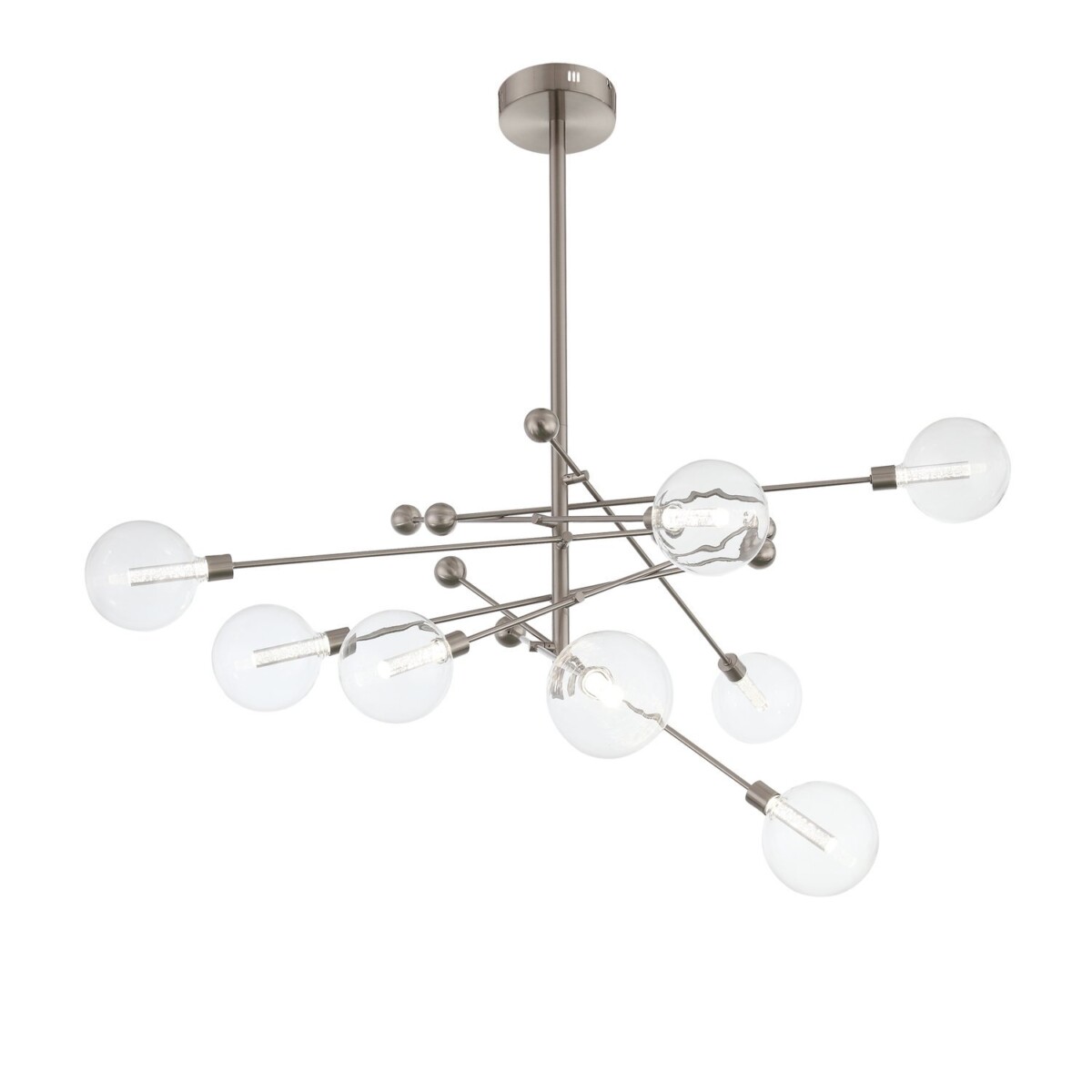 SL377.342.08 Люстра потолочная ST-Luce Никель/Прозрачный LED 8*4,5W 4000K GIACIO — изображение 1