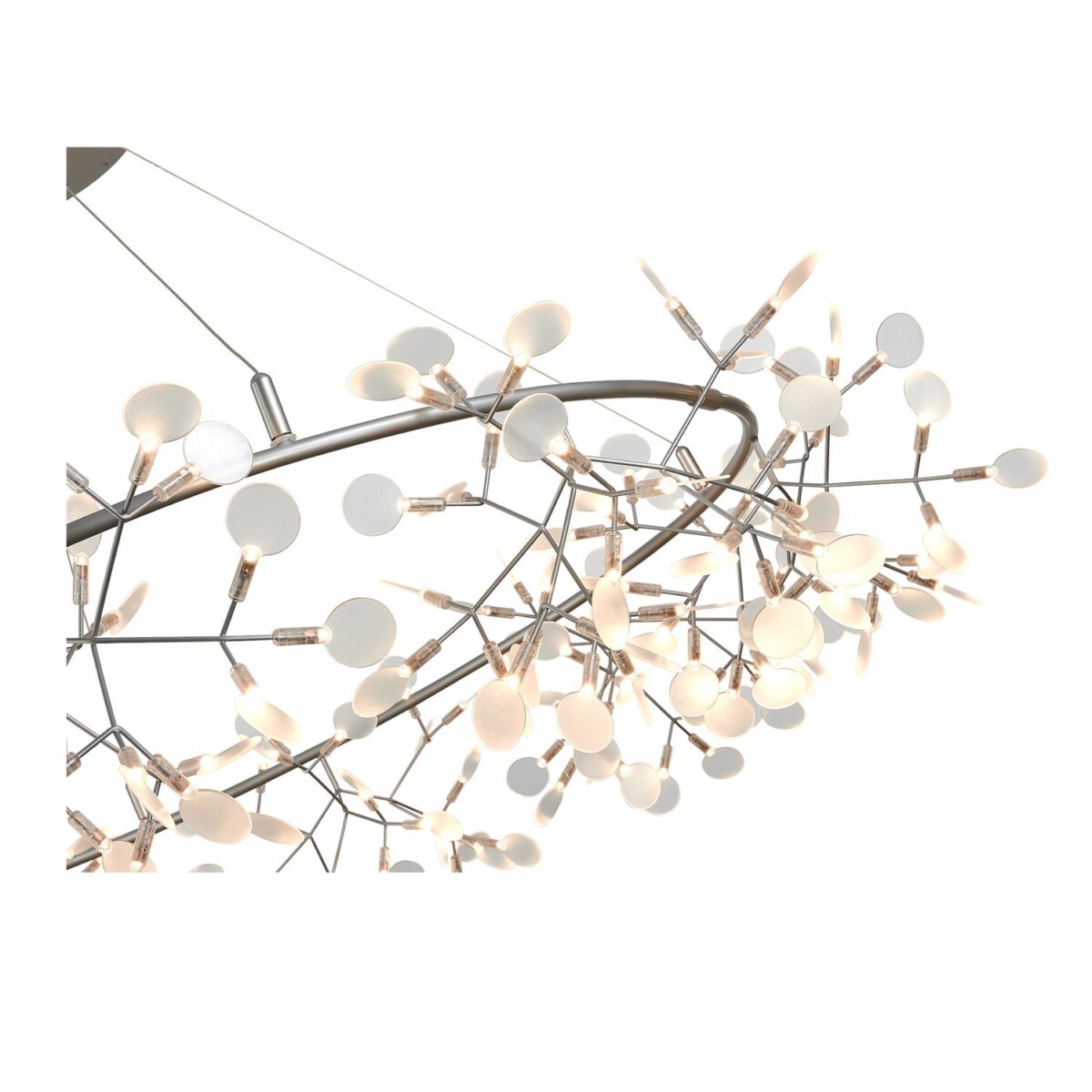 SL379.103.216 Люстра подвесная ST-Luce Серебристый/Белый LED 216*0,5W 3500K RAFINA — изображение 3