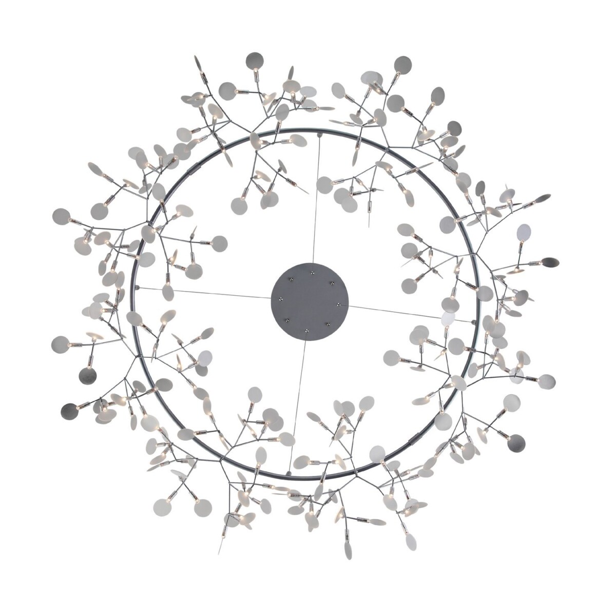 SL379.103.216 Люстра подвесная ST-Luce Серебристый/Белый LED 216*0,5W 3500K RAFINA — изображение 4
