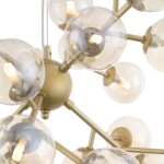 SL438.203.24 Люстра подвесная ST-Luce Золотистый/Коньячный G9 24*5W PALLЕRE — изображение 3