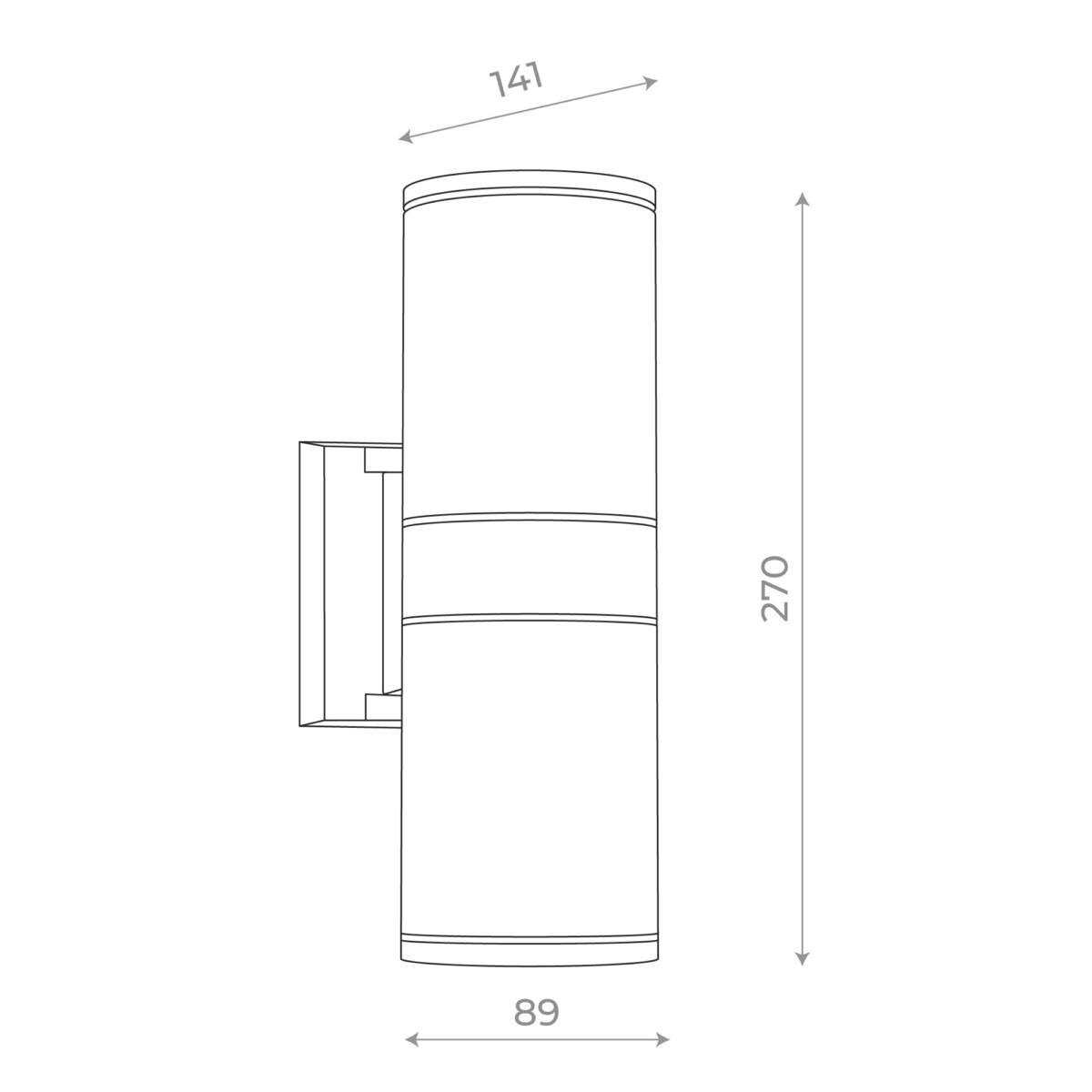 в наличии SL561.401.02 Светильник уличный настенный ST-Luce Черный/Черный LED 2*5W 4000K TUBO - купить в интернет-магазине Светильники Торг